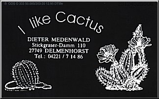 Telefonkarte von Herrn Medenwald